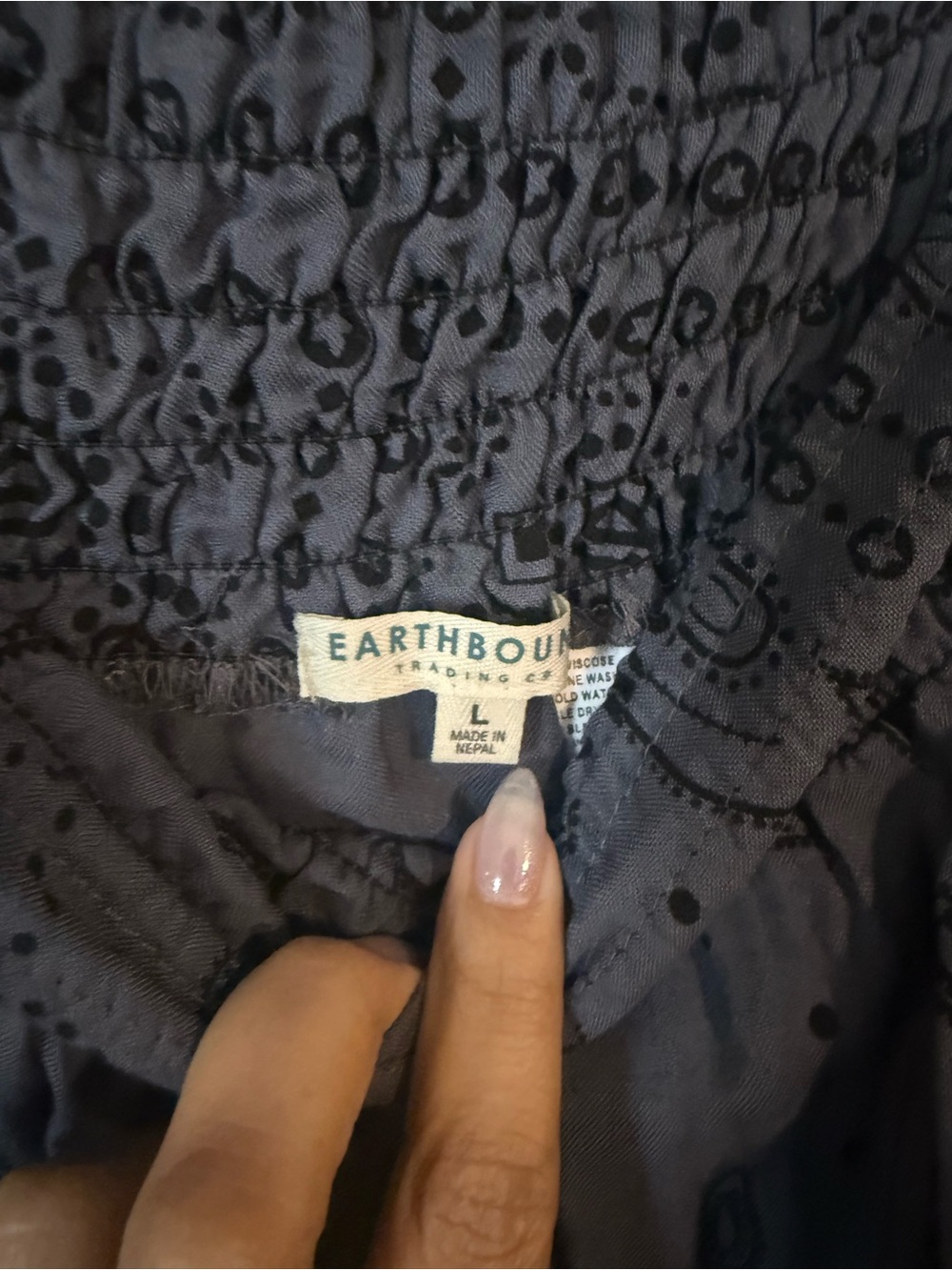 EARTHBOUND Gray Paisley-Print Maxi Skirt - Picture 5 of 5